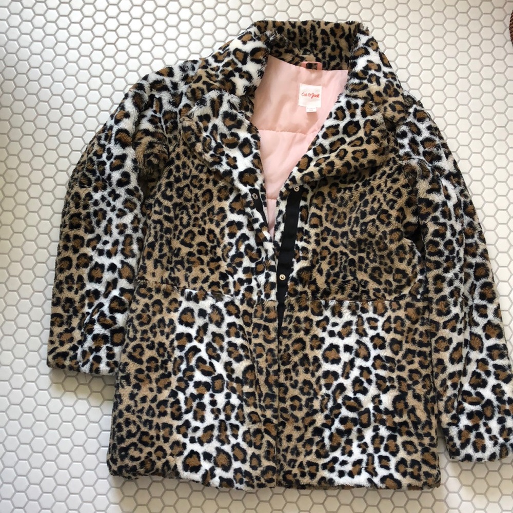 Cat & Jack Leopard Girls Coat